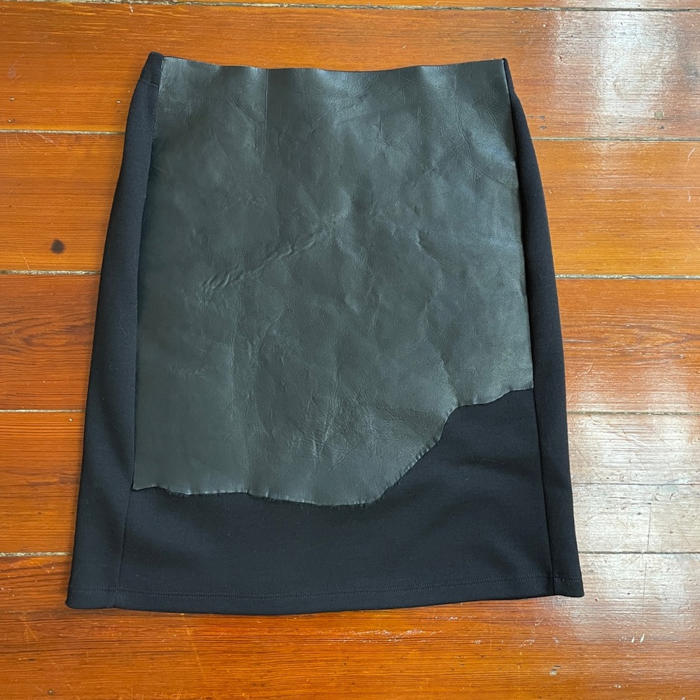 Maison Martin Margiela Line 1 Leather Deconstructed Pencil Skirt IT 38 US 2🧡🎀 - Picture 7 of 11